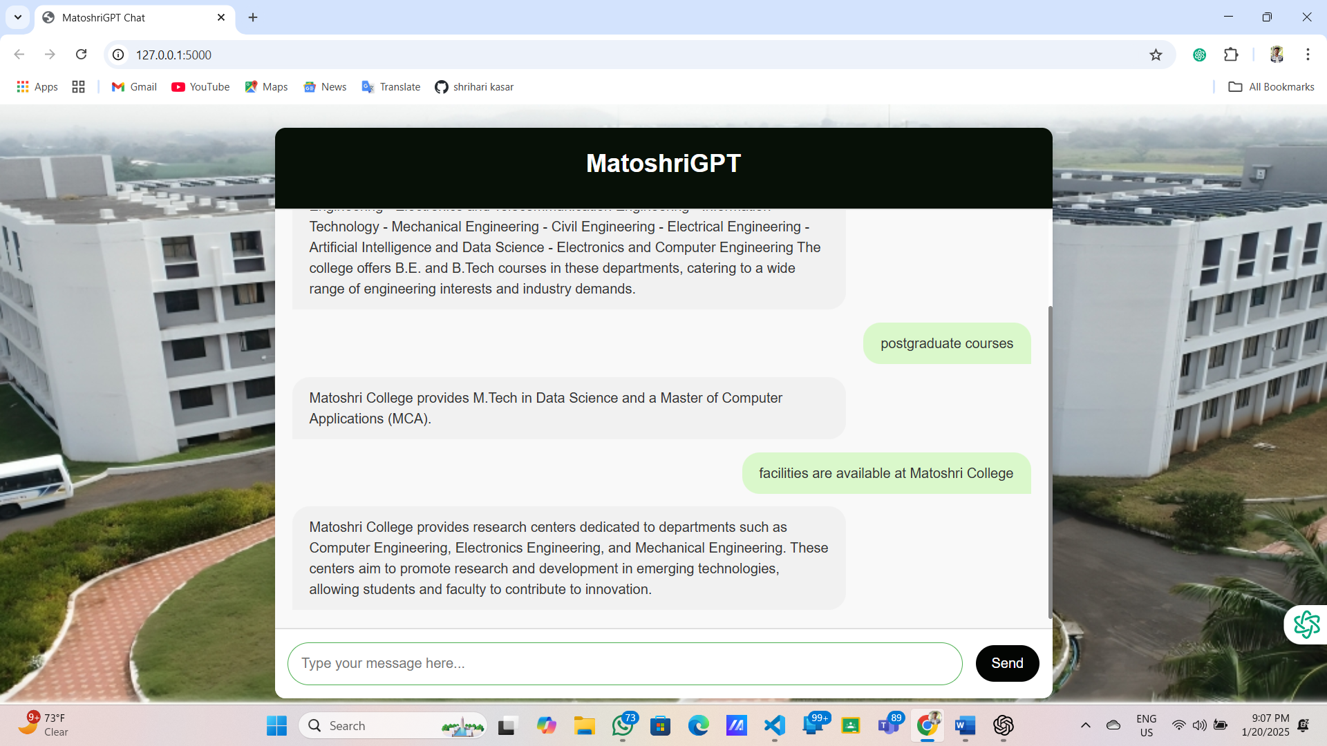 MatoshriGPT AI Assistant